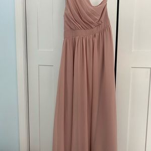 Blush mark. Dusty rose bridesmaid dress. Size large.